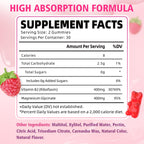 Side label view of YUULAI high potency sugar free raspberry flavored supplement showing vegan ingredients.