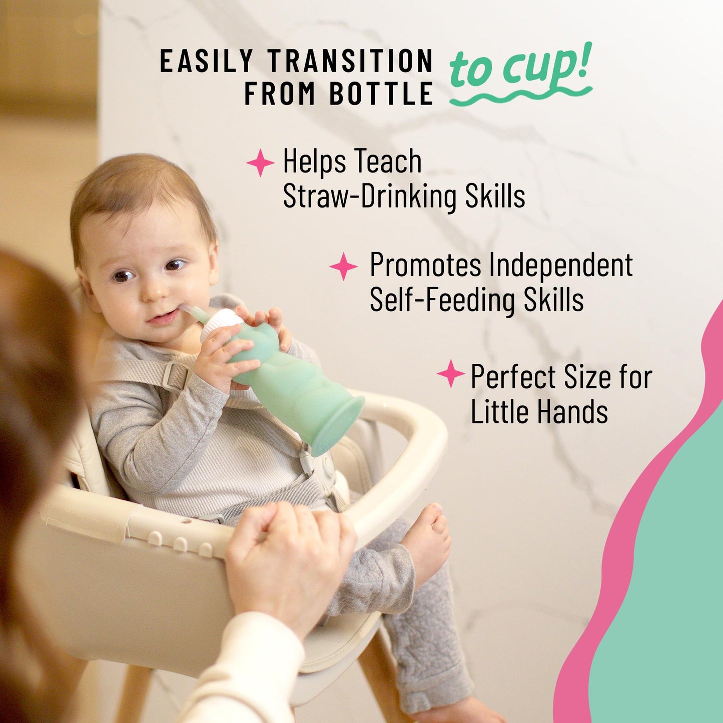 Legendairy Milk authentic USA imported silicone baby training cup with straw