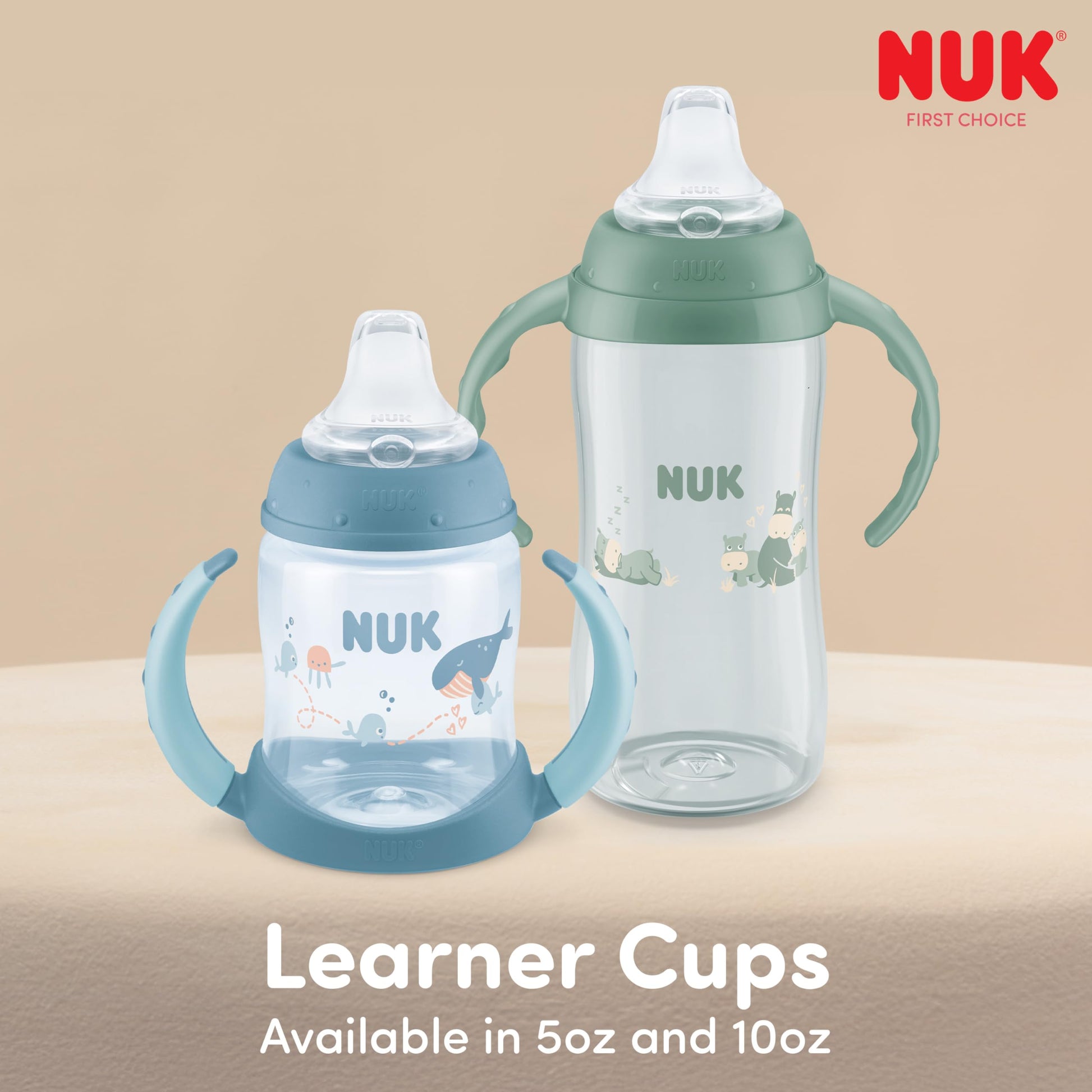 NUK Learner Cup base and anti-slip handle details