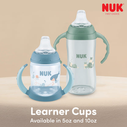 Packaging view of the USA imported NUK twin pack learning cups