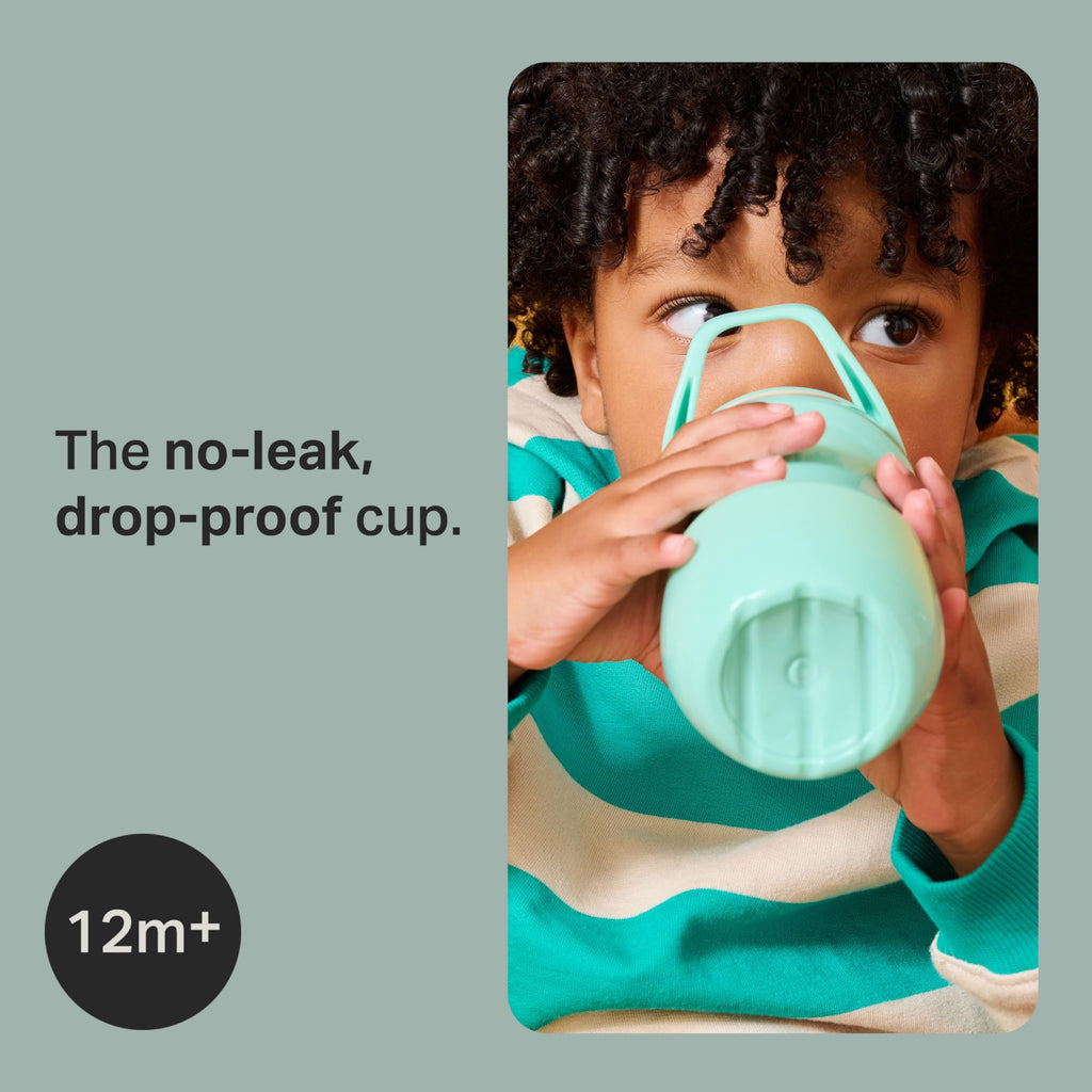 Two pack Tommee Tippee sippy cups light blue and orange