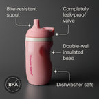 Tommee Tippee toddler water bottle spill proof valve detail