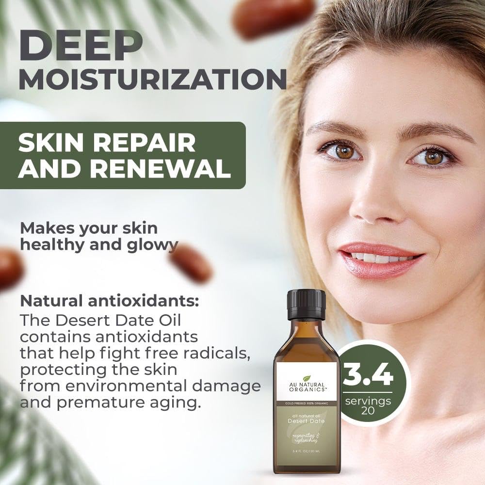 Texture of pure cold pressed desert date oil