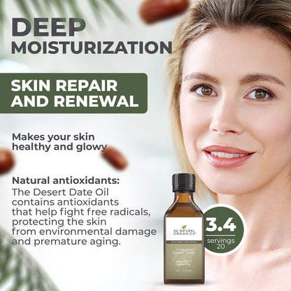 Texture of pure cold pressed desert date oil