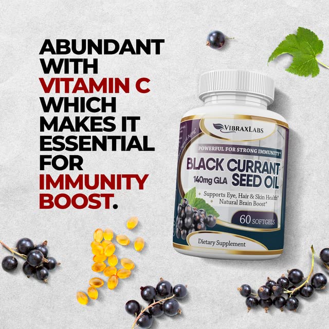 Natural anti-aging antioxidant Vibraxlabs black currant oil