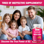 Haohan Vitamin B2 400mg bottle with 120 count raspberry gummies displayed clearly.