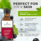 Au Natural Organics black currant seed oil packaging label details