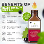 Au Natural Organics black currant seed oil dropper and texture