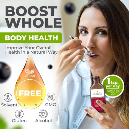 Organic black currant seed oil for hair and skin health