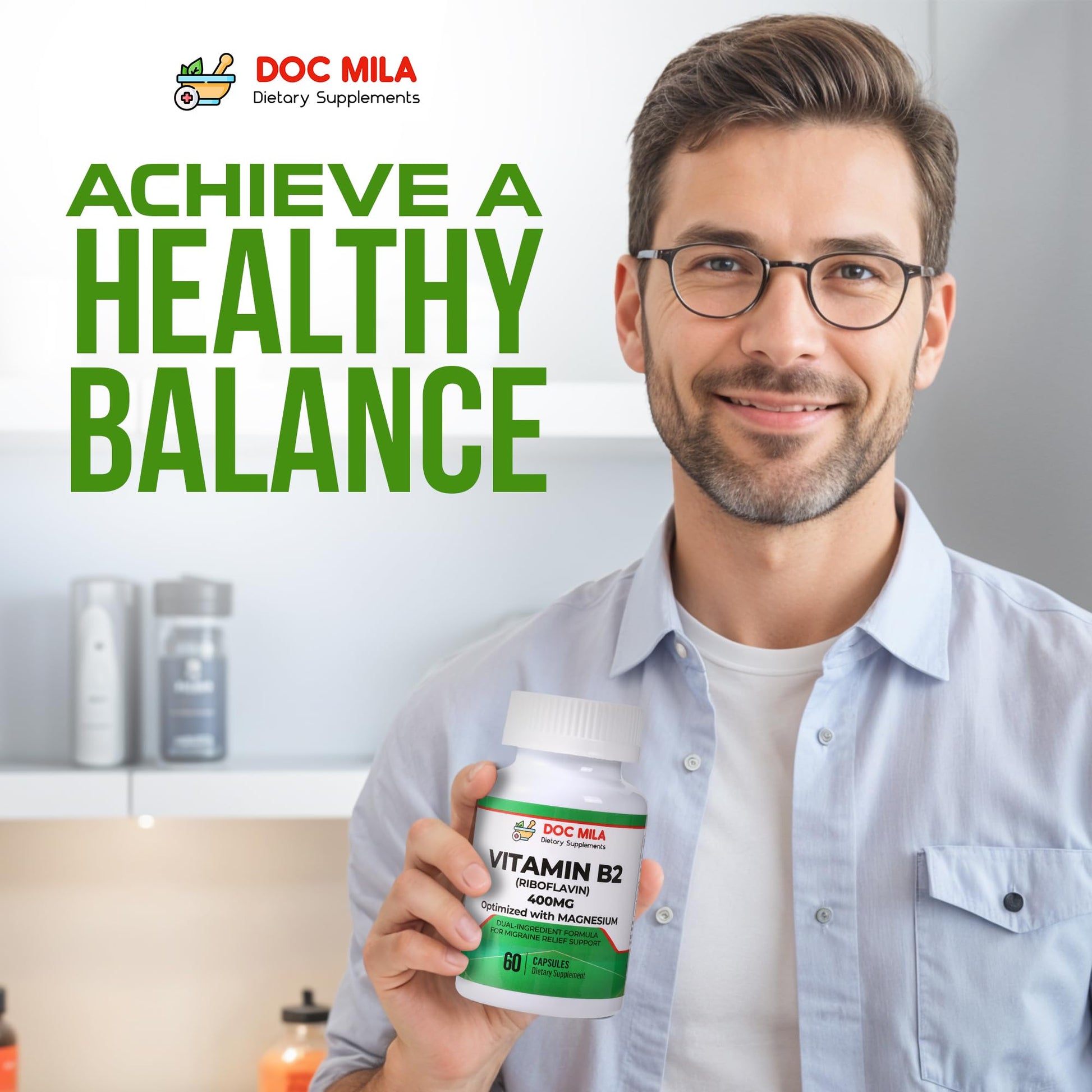 Doc Mila Vitamin B2 400mg capsules expiration date and seals