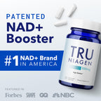 Tru Niagen 300mg vegetarian capsules premium lifestyle view for cellular repair