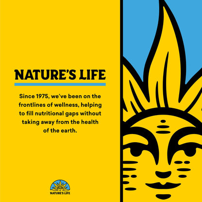 Authentic Nature's Life black currant oil supplement bottle side profile