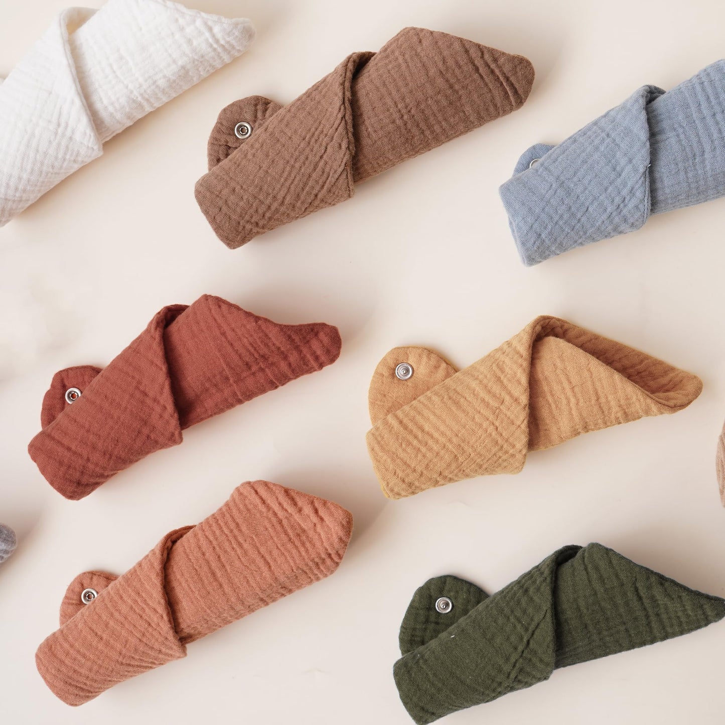 High quality 100 percent cotton muslin material detail