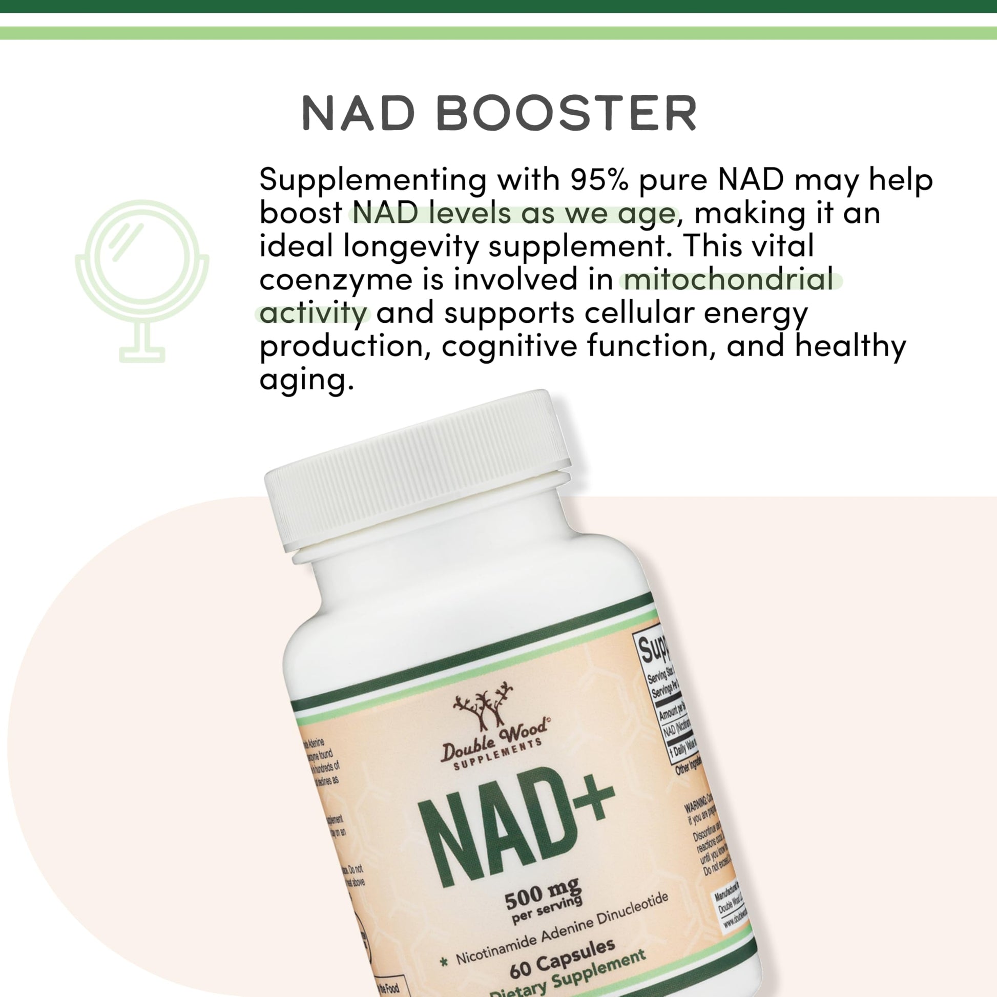 Double Wood Supplements cellular energy vegan friendly non GMO capsule view