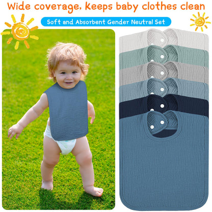 Toulite adjustable snap closure baby bibs detail