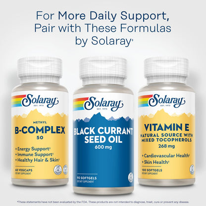 Authentic Solaray Black Currant Seed Oil imported bottle