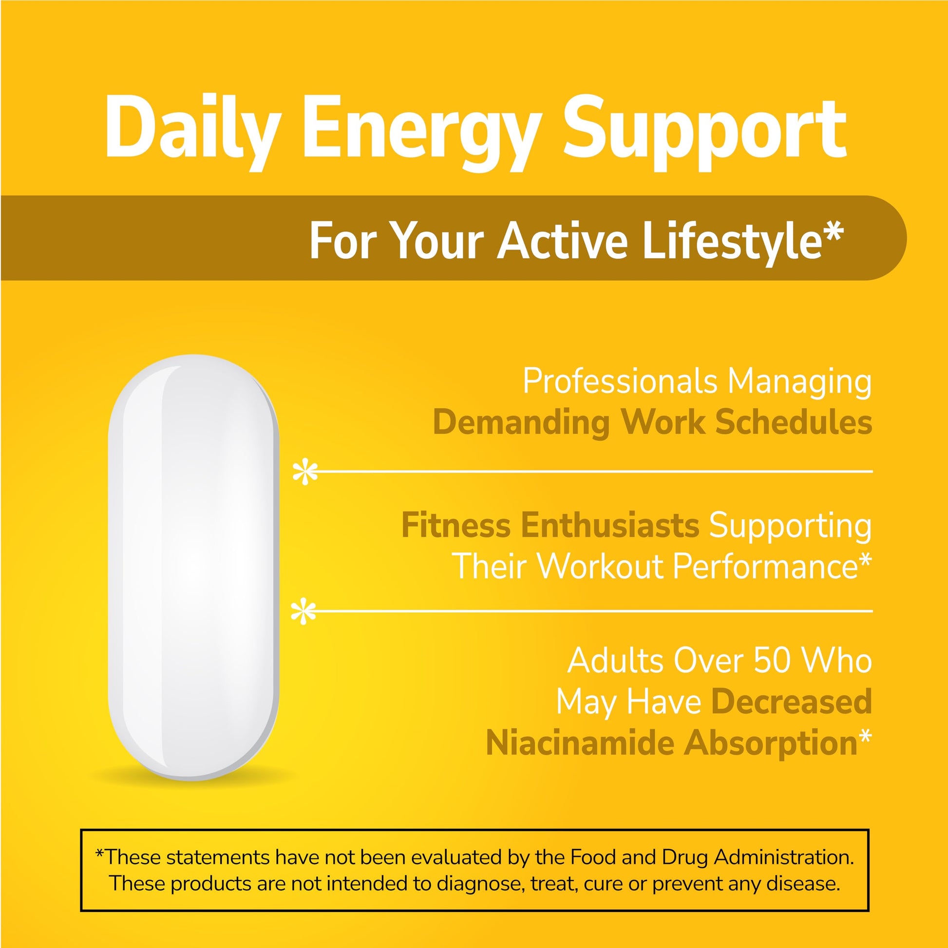 Authentic imported 21st Century niacinamide unflavored prolonged release tablets direction label