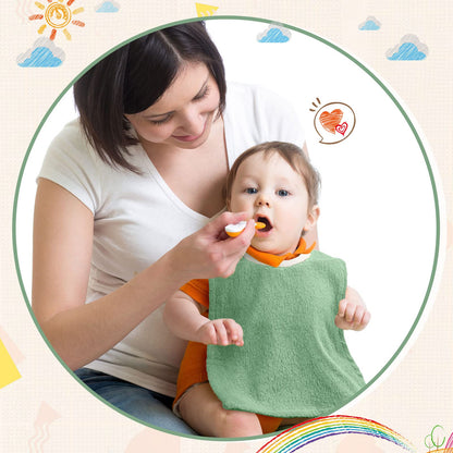 Six piece pack of Foaincore pullover infant bibs