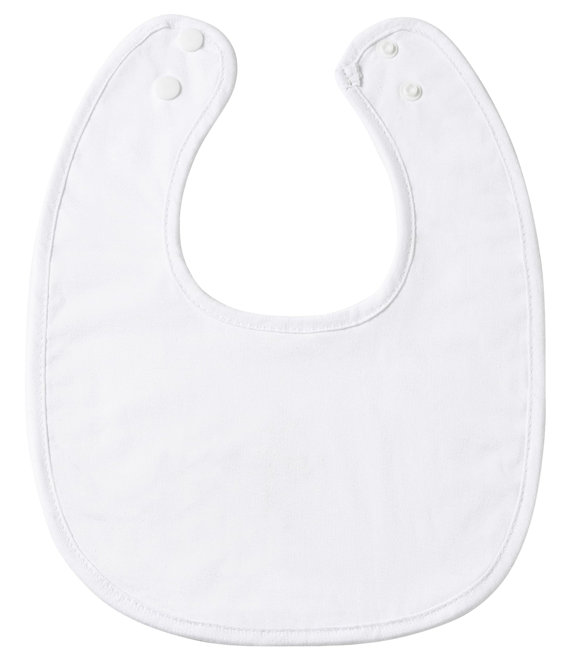 Adjustable nickel-free snap closure on Kesici baby baptism bib