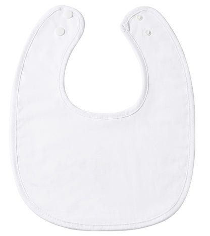 Adjustable nickel-free snap closure on Kesici baby baptism bib