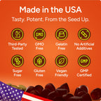 Purify Life Pumpkin Seed Oil Gummies close up of chewable texture
