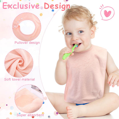 Hercicy baby bib with adjustable snap button closure detail