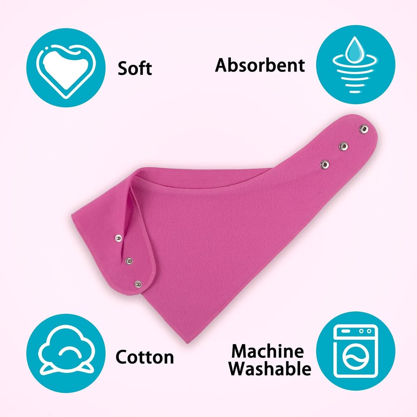 Baby Noah large bandana bib for teens and elderly adults