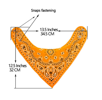 Maiwa baby drool bibs colorful paisley prints set
