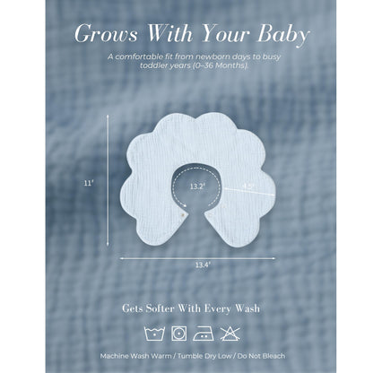 Mairmore muslin bibs displayed in packaging set