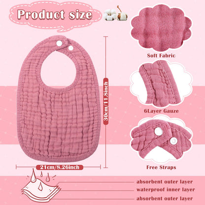 Frienda cotton bandana drool bibs for infants