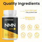 Detailed ingredient list on Enprotess NMN bottle