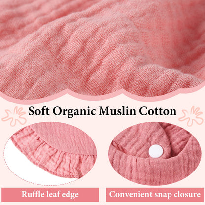 Kenning ruffle edge drool bibs in various colors