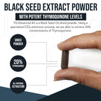 Triquetra Health black seed extract vegan capsules supplement facts panel