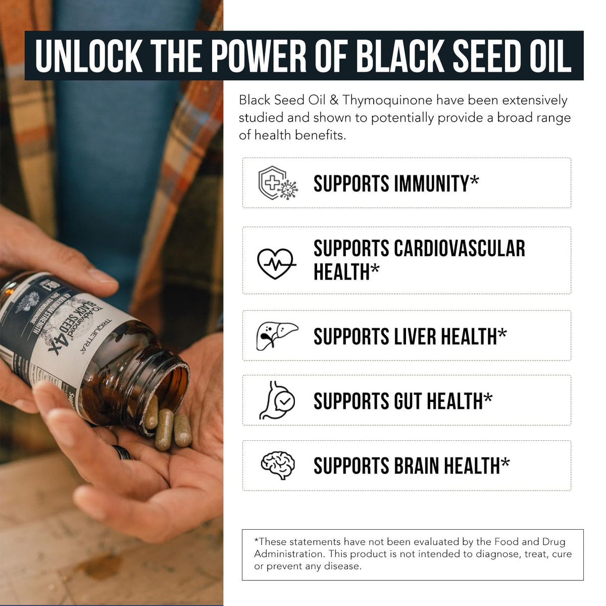 Triquetra Health TQ-Advanced 4X glass bottle packaging overview