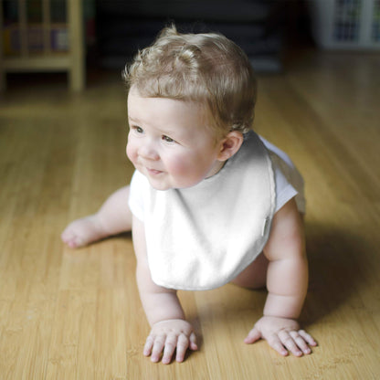 Top view of Green Sprouts feeding bibs stack