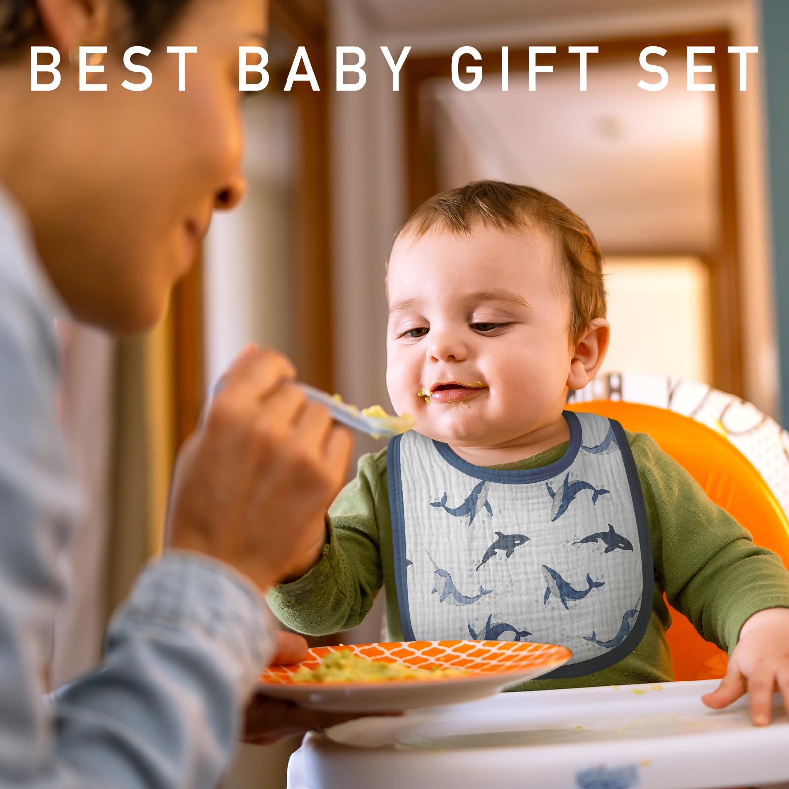 Lyrichom Baby soft cotton muslin bibs for teething