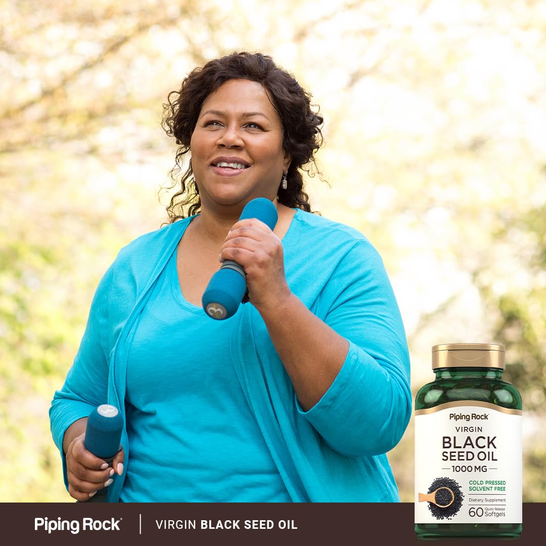 Authentic USA imported Piping Rock black seed oil dietary supplement for immunity