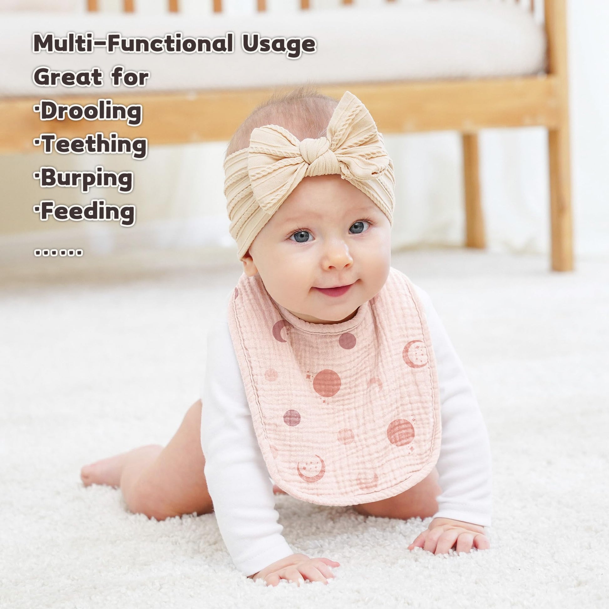Susurration baby bibs neatly packaged for gifting