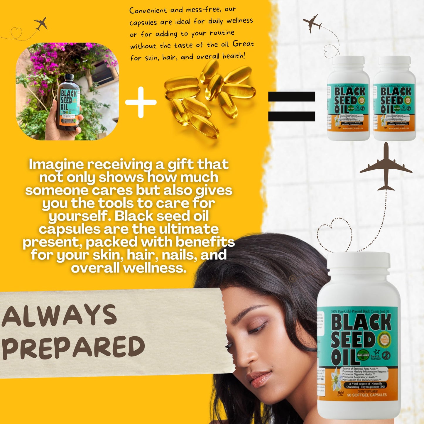 Sweet Sunnah unrefined Turkish black seed dietary supplement showing the tight safety seal and expiration data.