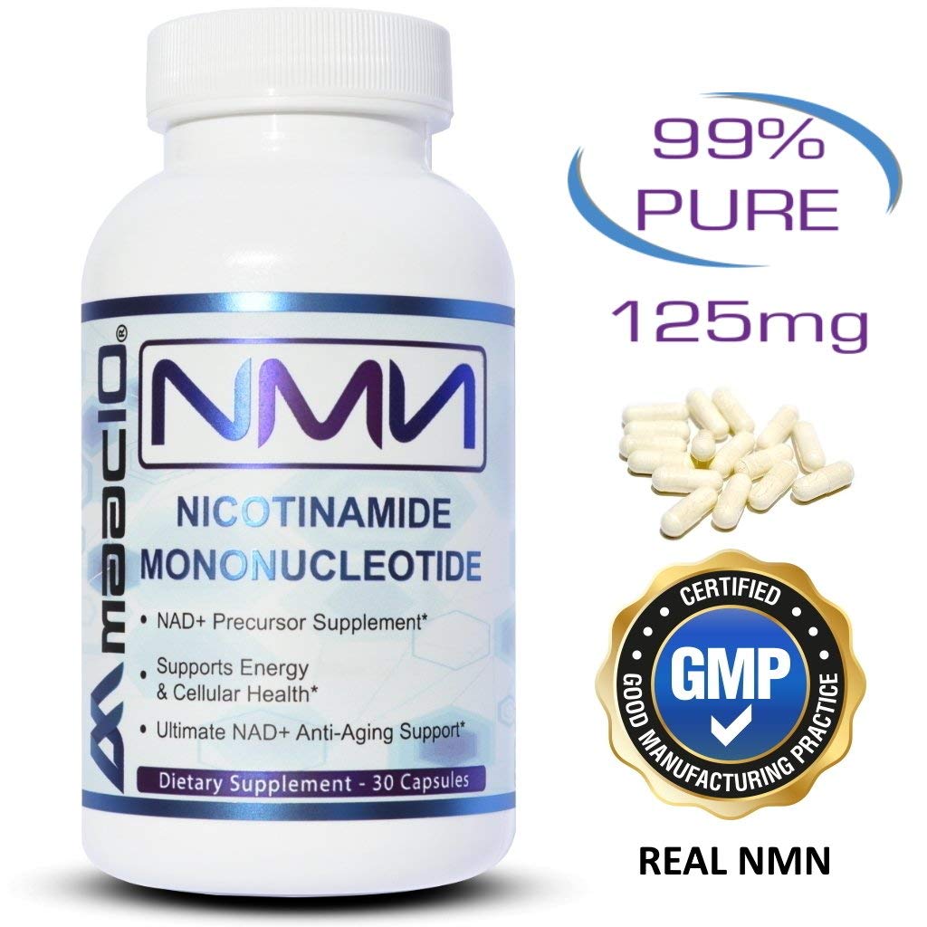 MAAC10 Formulas third party tested 99 percent pure NMN capsules.