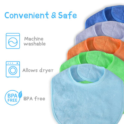 Vicloon baby bib hook and loop velcro detail