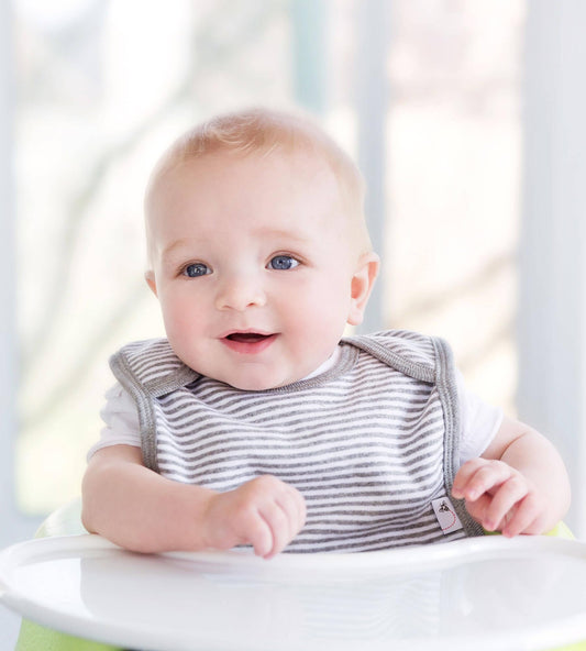 Burt's Bees Baby organic cotton bibs showing terry cloth texture
