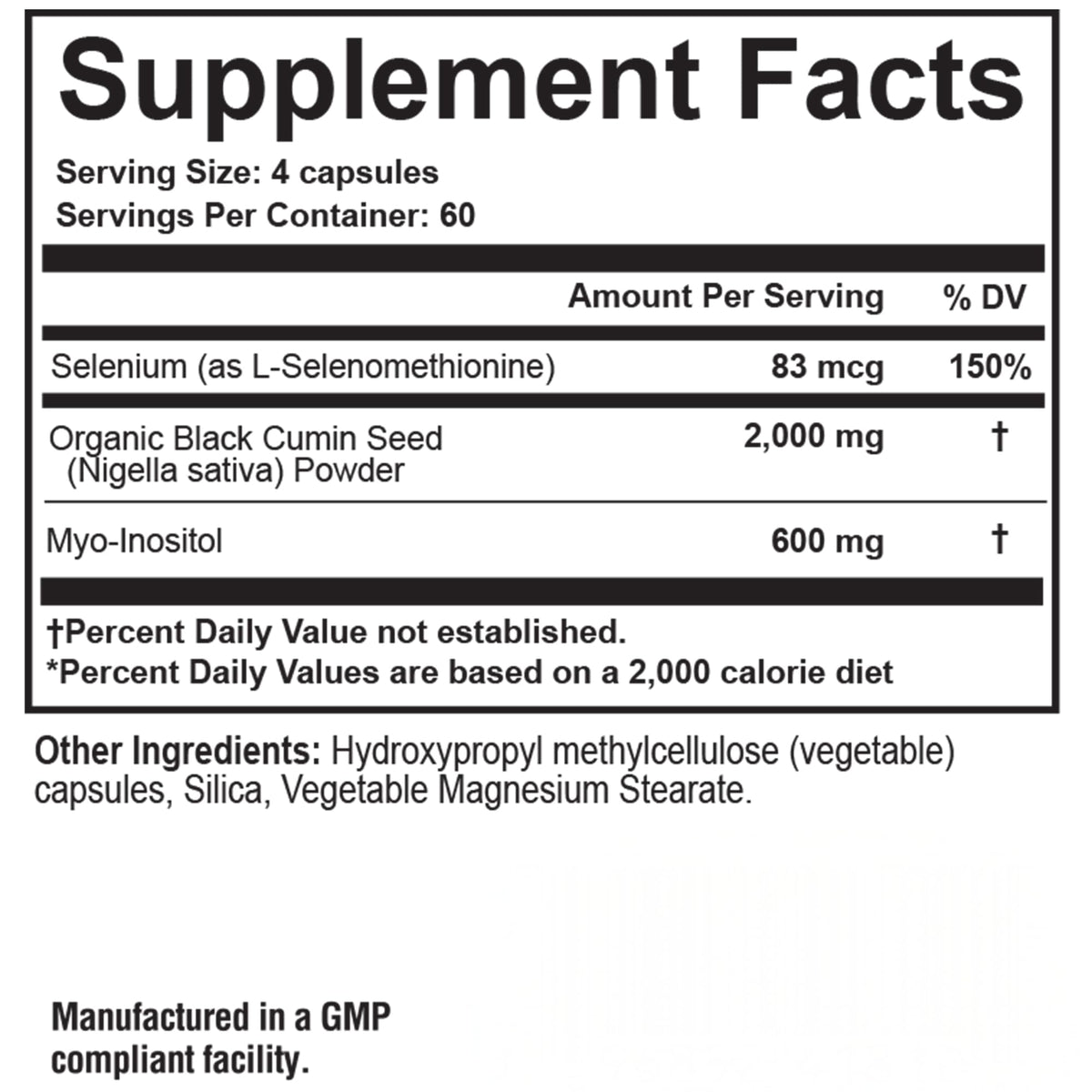 Capsules container for thyroid antibody and immune health support
