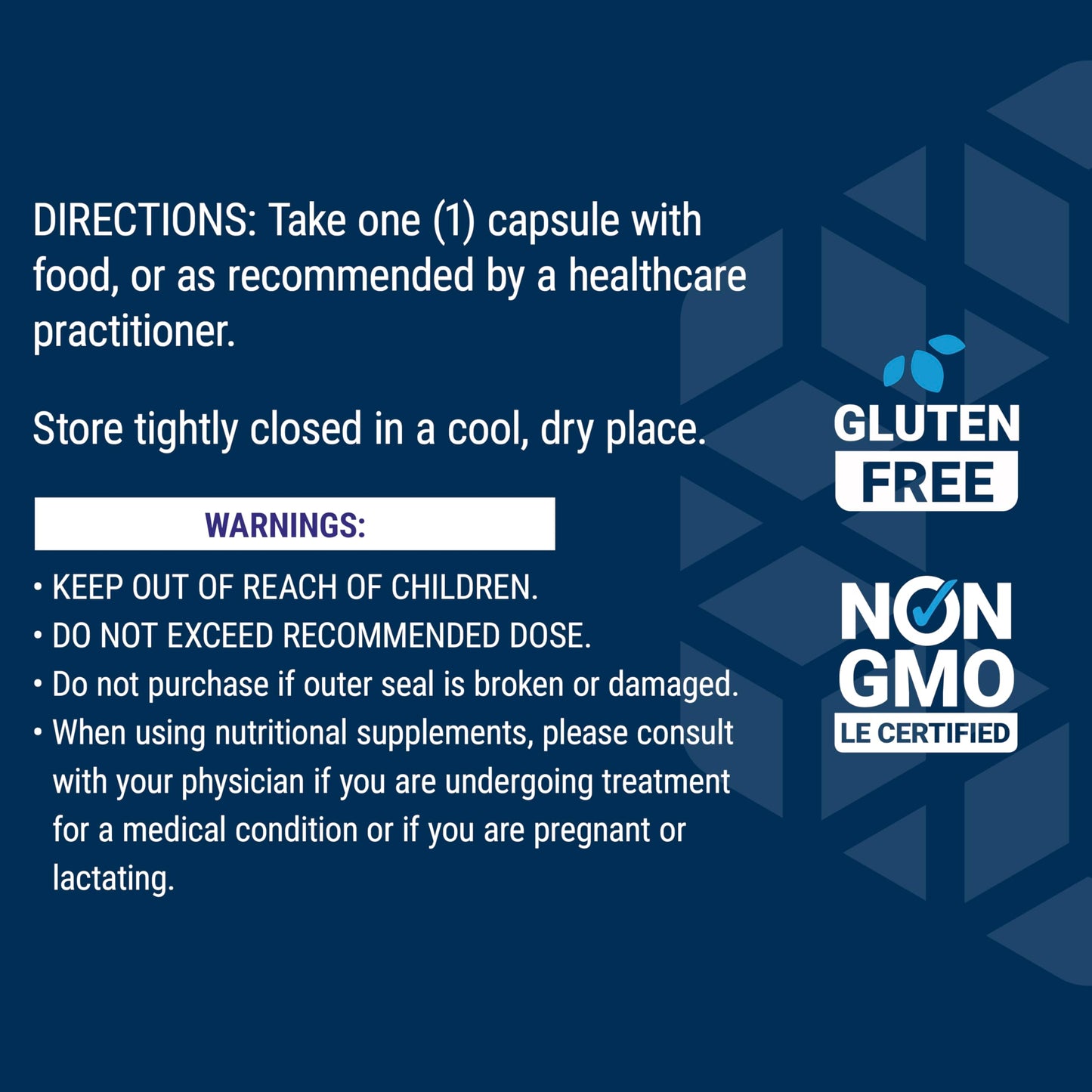 Premium imported heart health supplement packaging showcasing gluten-free and clean ingredients