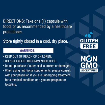 Premium imported heart health supplement packaging showcasing gluten-free and clean ingredients