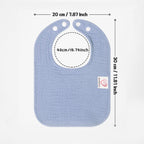 Bearmoss baby bibs folded as burp cloths