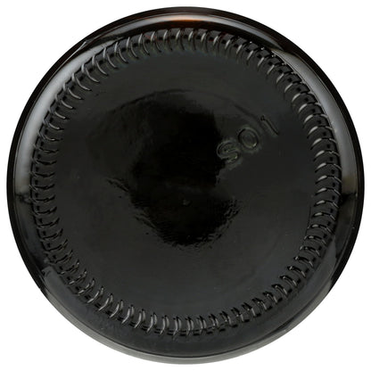 Close up of the product nozzle and glass container showing premium secure packaging