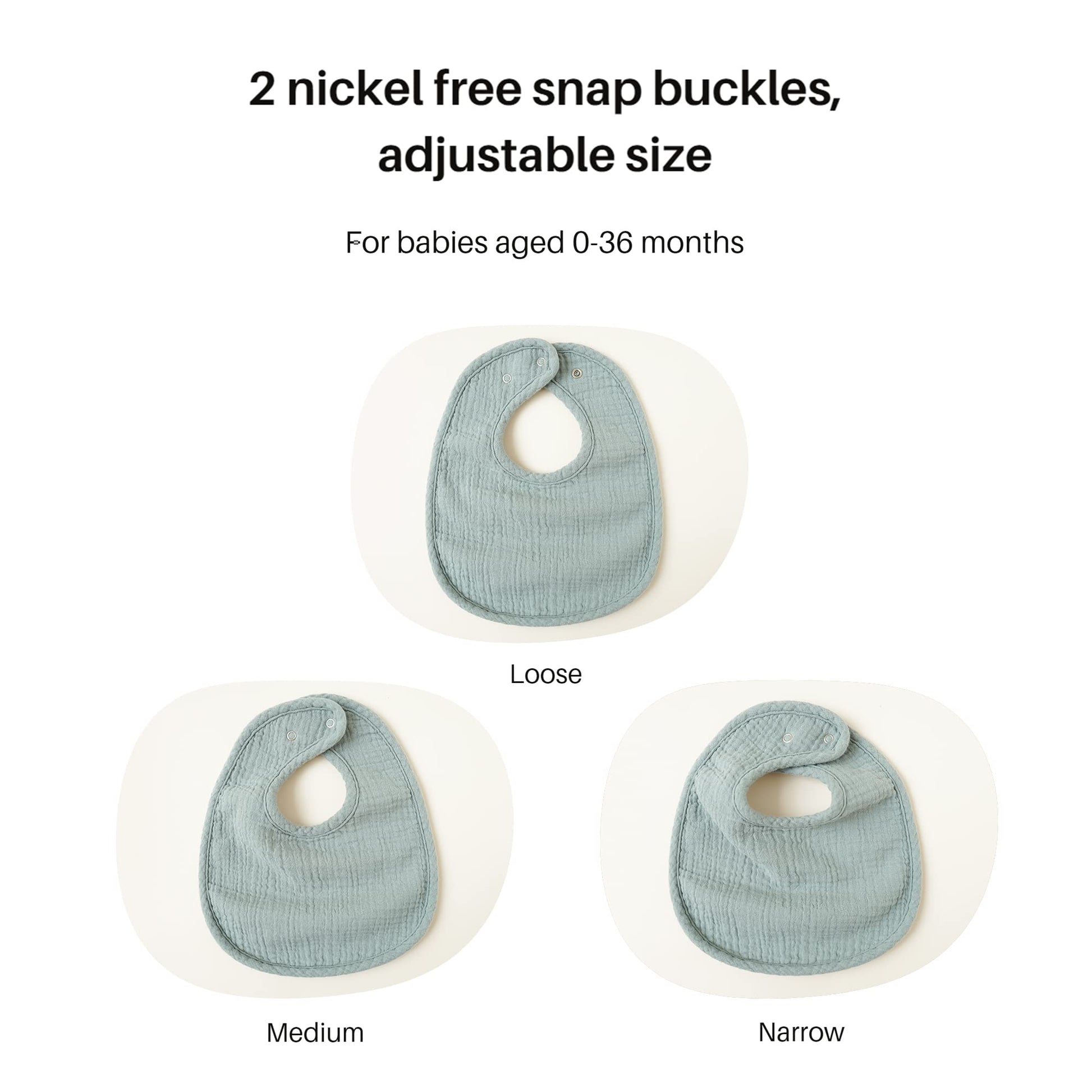 Konssy soft cotton drool bibs for boys and girls