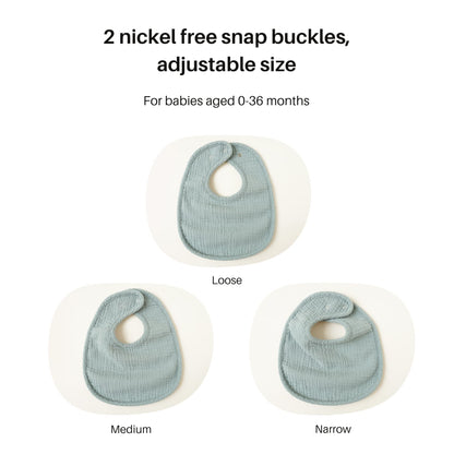 Konssy soft cotton drool bibs for boys and girls