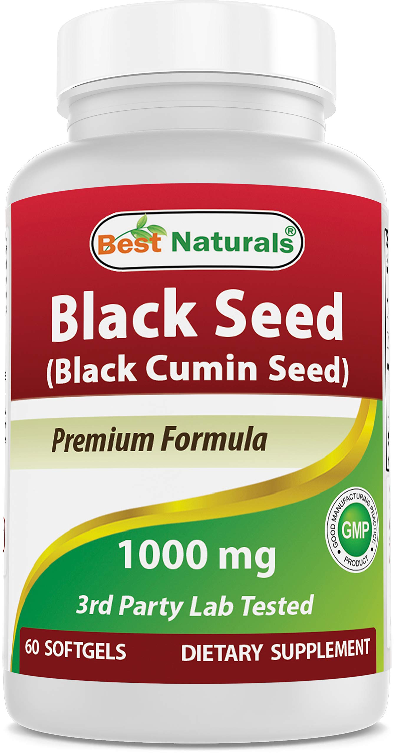 Premium imported Best Naturals Thymoquinone capsules showcasing the clean gluten-free formula.